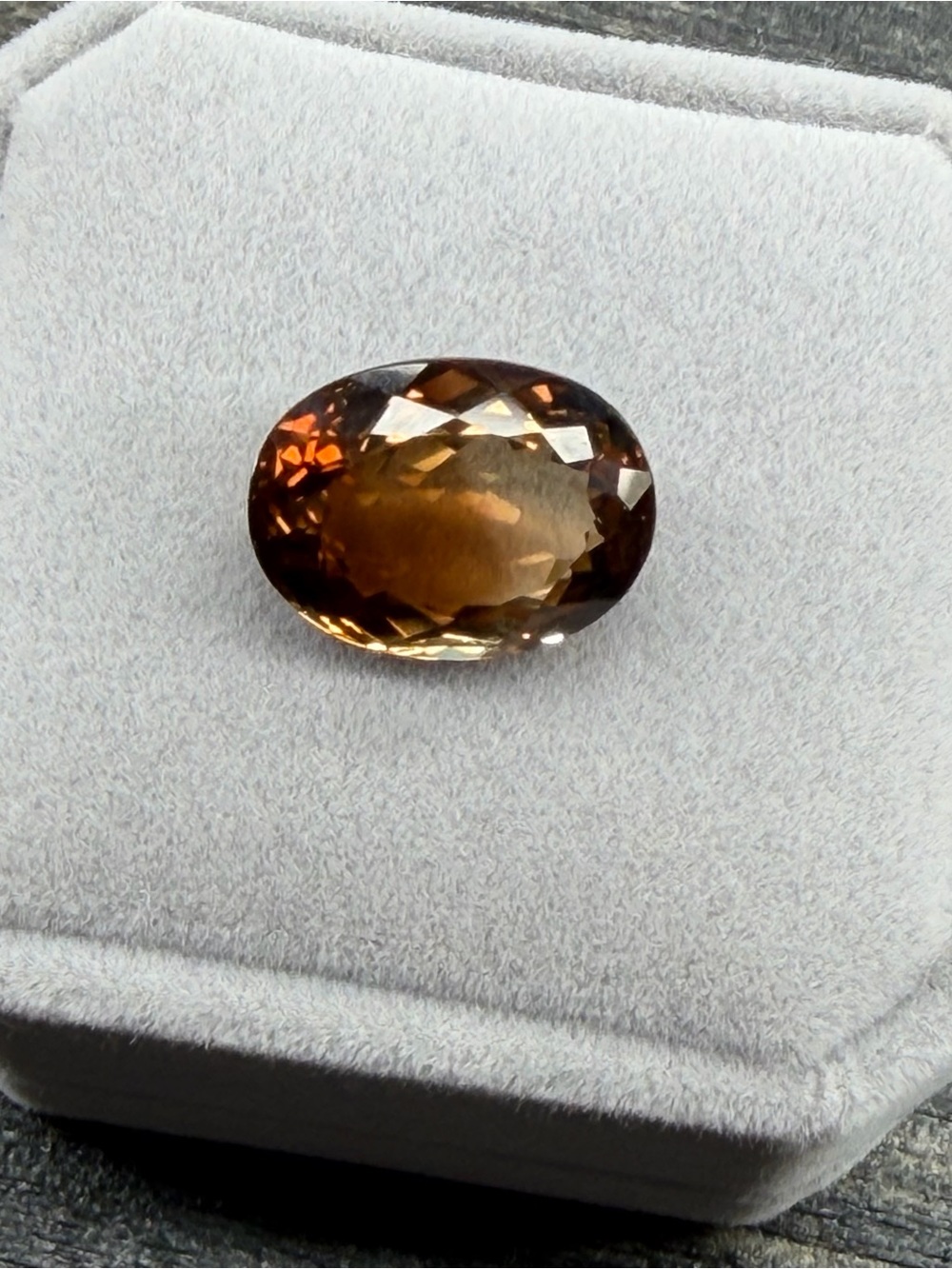 17.17CT Natural Imperial Topaz Faceted Oval cut Gemstone IF Clarity 17.5x13x9mm - Picture 10 of 14